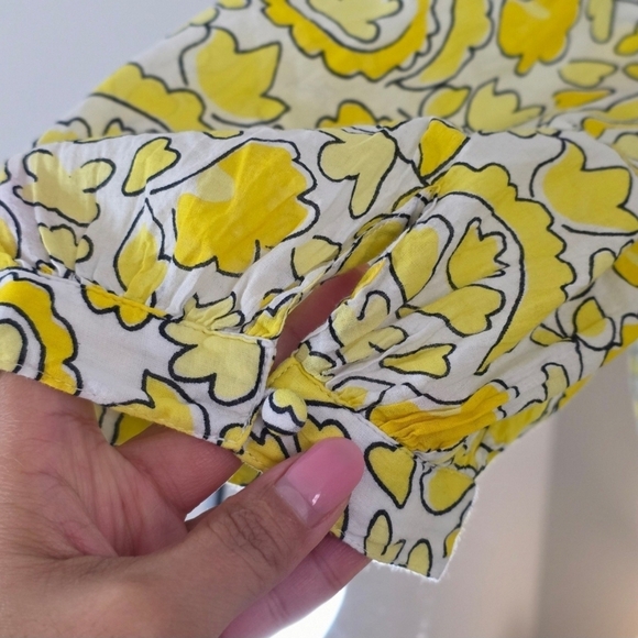 Olivia James The Label Scoop Neck Puff Sleeve Belted Midi Dress, Size Medium - Picture 8 of 10